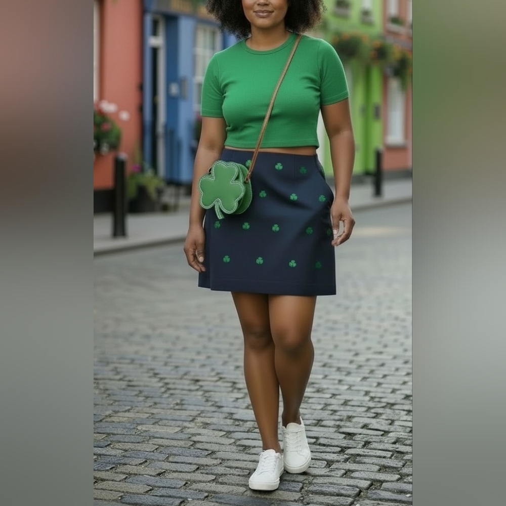 ☘️ cute shamrock mini skirt ☘️